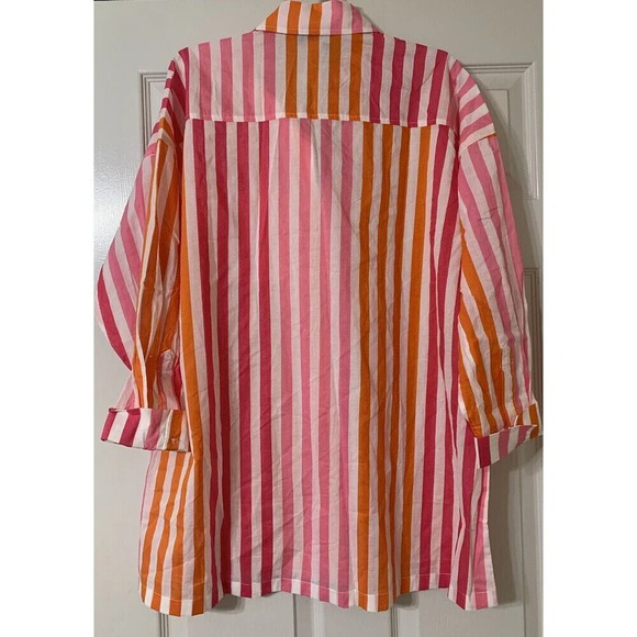 NWOT Beach Riot Alexa Top in Colorful Sunset Stripes, Size L/XL - - Picture 6 of 8